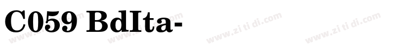 C059 BdIta字体转换